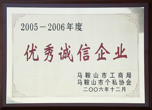 J9九游会马鞍山市优秀诚信企业.jpg